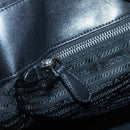 PRADA Tote Bag Nylon Black Silver Auth ep10543-18