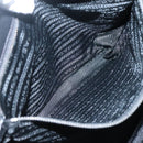 PRADA Tote Bag Nylon Black Silver Auth ep10543-21