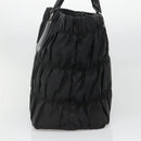 PRADA Tote Bag Nylon Black Silver Auth ep10543-4