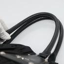 PRADA Tote Bag Nylon Black Silver Auth ep10543-8
