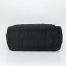 PRADA Tote Bag Nylon Black Silver Auth ep10543-5