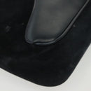 GUCCI Shoulder Bag Suede Navy Gold Auth ep10549-15