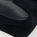 GUCCI Shoulder Bag Suede Navy Gold Auth ep10549-16