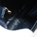 GUCCI Shoulder Bag Suede Navy Gold Auth ep10549-11