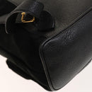 GUCCI Bamboo Backpack Suede Black Gold 003 2058 0016 Auth ep10550-16