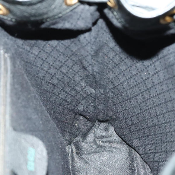 GUCCI Bamboo Backpack Suede Black Gold 003 2058 0016 Auth ep10550