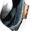 GUCCI Bamboo Backpack Suede Black Gold 003 2058 0016 Auth ep10550-25