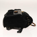 GUCCI Bamboo Backpack Suede Black Gold 003 2058 0016 Auth ep10550-5
