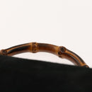 GUCCI Bamboo Backpack Suede Black Gold 003 2058 0016 Auth ep10550-9