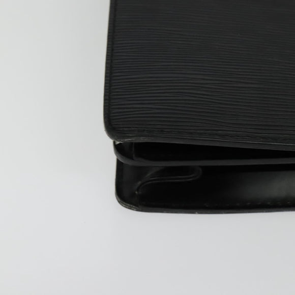 LOUIS VUITTON Epi Serviette Ambassador Business Bag Black M54412 LV Auth ep10554