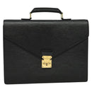LOUIS VUITTON Epi Serviette Ambassador Business Bag Black M54412 LV Auth ep10554-13