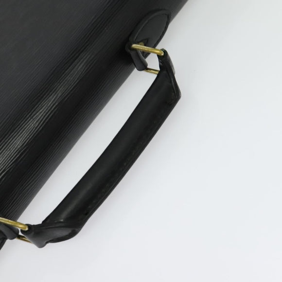 LOUIS VUITTON Epi Serviette Ambassador Business Bag Black M54412 LV Auth ep10554