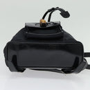 GUCCI Bamboo Backpack Nylon Black Silver 003 3444 0030 Auth ep10557-5