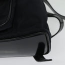 GUCCI Bamboo Backpack Nylon Black Silver 003 3444 0030 Auth ep10557-16