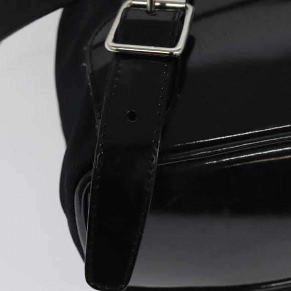 GUCCI Bamboo Backpack Nylon Black Silver 003 3444 0030 Auth ep10557