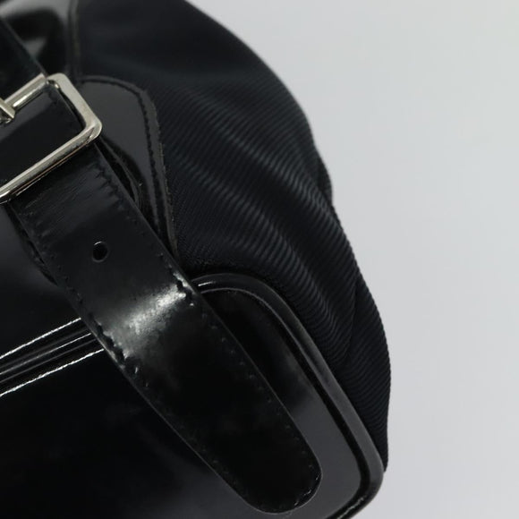 GUCCI Bamboo Backpack Nylon Black Silver 003 3444 0030 Auth ep10557