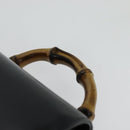 GUCCI Bamboo Backpack Nylon Black Silver 003 3444 0030 Auth ep10557-14