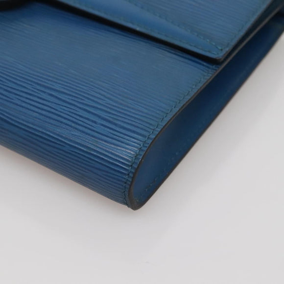 LOUIS VUITTON Epi Pochette Arche Shoulder Bag Blue M52575 LV Auth ep10558