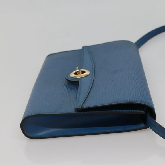 LOUIS VUITTON Epi Pochette Arche Shoulder Bag Blue M52575 LV Auth ep10558