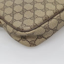 GUCCI GG Supreme Schoudertas PVC Beige Goud 56 02 068 Auth ep10564-18