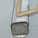 GUCCI GG Supreme Schoudertas PVC Beige Goud 56 02 068 Auth ep10564-22