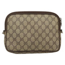 GUCCI GG Supreme Schoudertas PVC Beige Goud 56 02 068 Auth ep10564-2