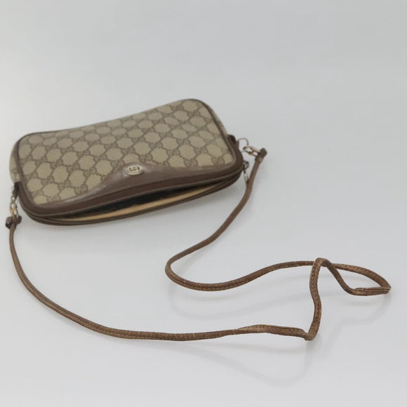 GUCCI GG Supreme Shoulder Bag PVC Beige Gold 56 02 068 Auth ep10564