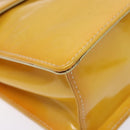 LOUIS VUITTON Monogram Vernis Spring Street Bag Lime Yellow M91068 Auth ep10568-15