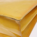 LOUIS VUITTON Monogram Vernis Spring Street Bag Lime Yellow M91068 Auth ep10568-16