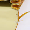 LOUIS VUITTON Monogram Vernis Spring Street Bag Lime Yellow M91068 Auth ep10568-10