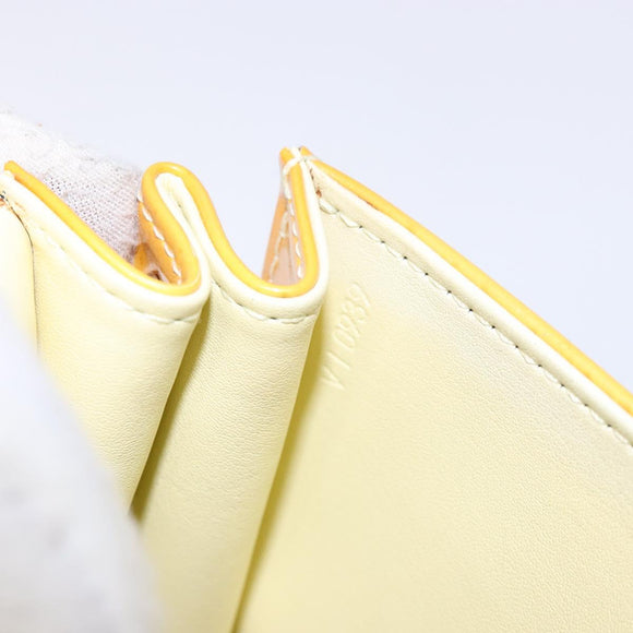 LOUIS VUITTON Monogram Vernis Spring Street Bag Lime Yellow M91068 Auth ep10568