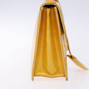 LOUIS VUITTON Monogram Vernis Spring Street Bag Lime Yellow M91068 Auth ep10568-3