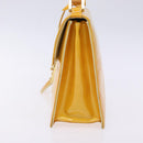 LOUIS VUITTON Monogram Vernis Spring Street Bag Lime Yellow M91068 Auth ep10568-4