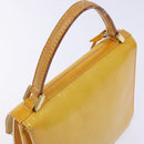 LOUIS VUITTON Monogram Vernis Spring Street Bag Lime Yellow M91068 Auth ep10568-6