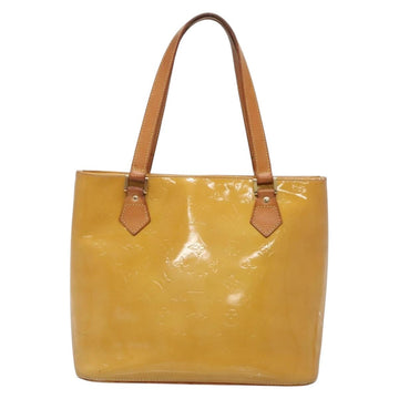 LOUIS VUITTON Monogram Vernis Houston Hand Bag Beige M91004 LV Auth ep10571 - 0