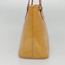 LOUIS VUITTON Monogram Vernis Houston Hand Bag Beige M91004 LV Auth ep10571-3
