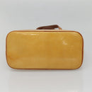 LOUIS VUITTON Monogram Vernis Houston Hand Bag Beige M91004 LV Auth ep10571-5