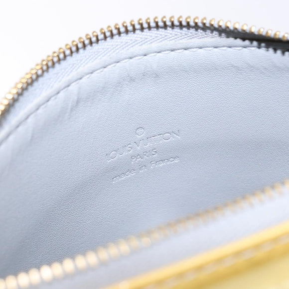 LOUIS VUITTON Monogram Vernis Motto Accessory Pouch Gris M91030 LV Auth ep10575