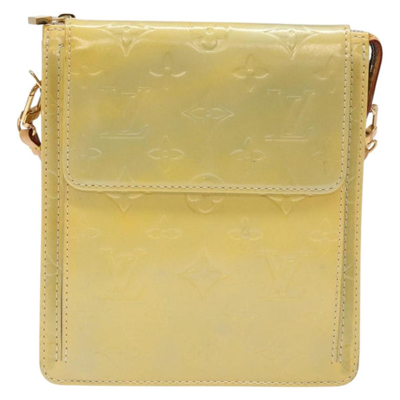 LOUIS VUITTON Monogram Vernis Motto Accessory Pouch Gris M91030 LV Auth ep10575