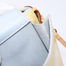 LOUIS VUITTON Monogram Vernis Motto Accessory Pouch Gris M91030 LV Auth ep10575-12