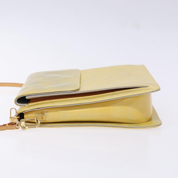 LOUIS VUITTON Monogram Vernis Motto Accessory Pouch Gris M91030 LV Auth ep10575