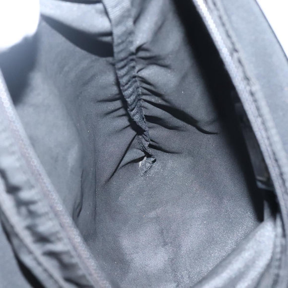 PRADA Shoulder Bag Nylon Black Silver Auth ep10576