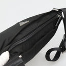 PRADA Shoulder Bag Nylon Black Silver Auth ep10576-6