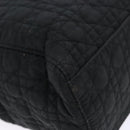 Christian Dior Lady Dior Canage Hand Bag Nylon Black Gold Auth ep10577-14