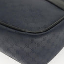 GUCCI Micro GG Supreme Chain Shoulder Bag PVC Navy Gold 001 14 0412 Auth ep10578-11