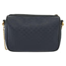 GUCCI Micro GG Supreme Chain Shoulder Bag PVC Navy Gold 001 14 0412 Auth ep10578-3
