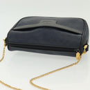 GUCCI Micro GG Supreme Chain Shoulder Bag PVC Navy Gold 001 14 0412 Auth ep10578-6