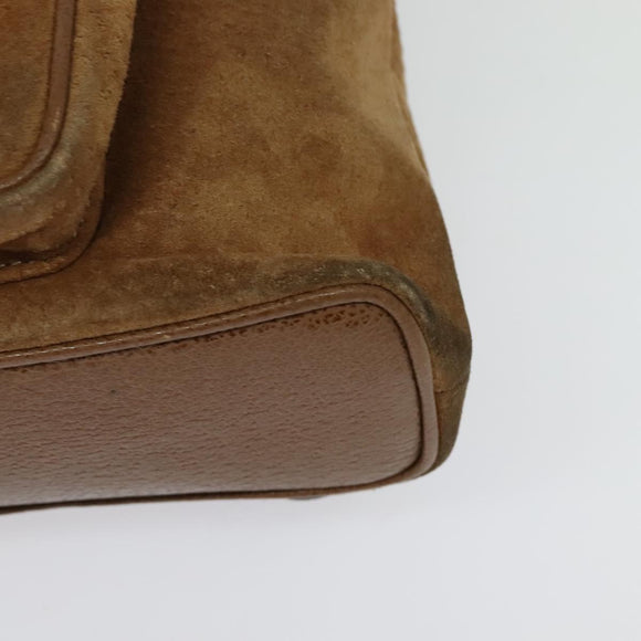 GUCCI Bamboo Backpack Suede Brown Gold 003 58 0030 Auth ep10582