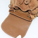 GUCCI Bamboo Backpack Suede Brown Gold 003 58 0030 Auth ep10582-10