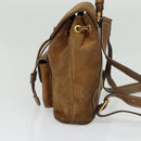 GUCCI Bamboo Backpack Suede Brown Gold 003 58 0030 Auth ep10582-3